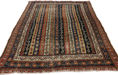 4 x 5 Antique Persian Bakhtiari Rug 74992
