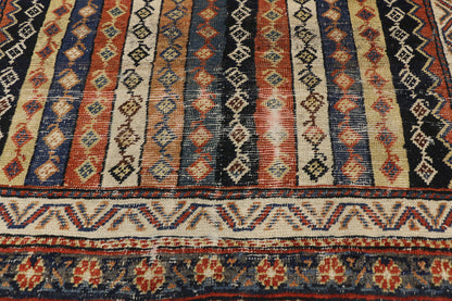 4 x 5 Antique Persian Bakhtiari Rug 74992