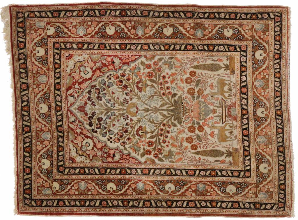 4 x 6 Antique Tabriz Rug 74993