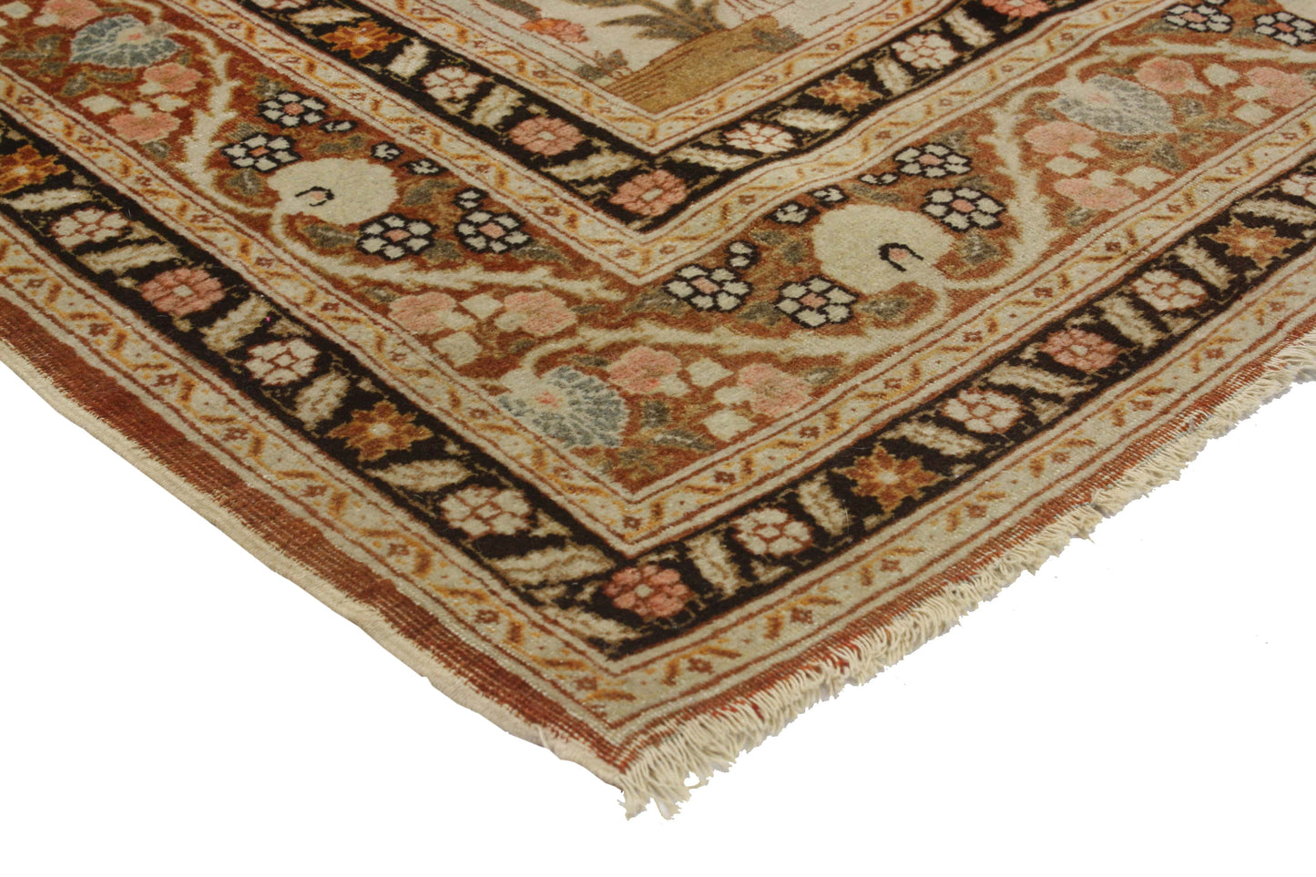 4 x 6 Antique Tabriz Rug 74993