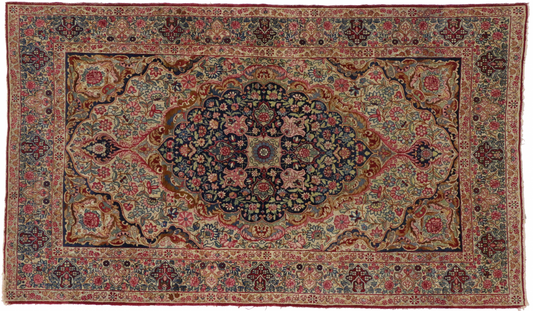 4 x 8 Vintage Kermanshah Rug 74994