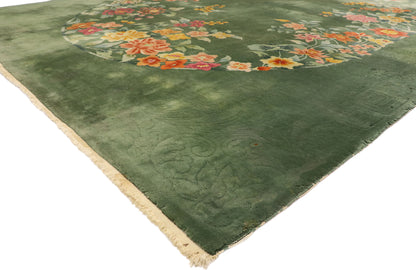 10 x 13 Vintage Art Deco Rug 74995