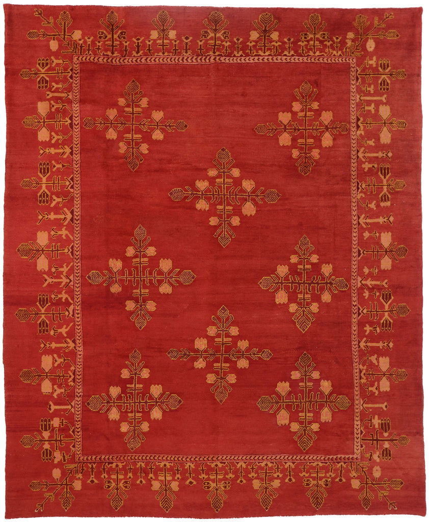 10 x 12 Antique Turkish Oushak Rug 74999