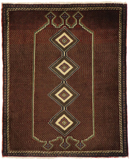 3 x 4 Vintage Persian Afshar Rug 75003