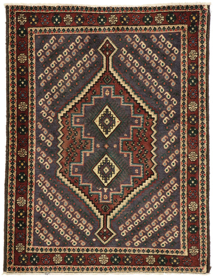 3 x 4 Vintage Persian Afshar Rug 75004