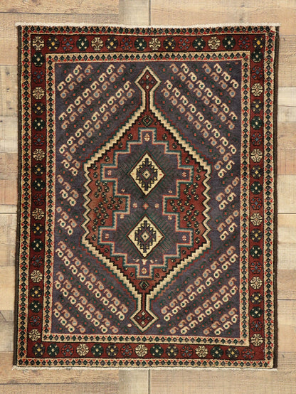 3 x 4 Vintage Persian Afshar Rug 75004