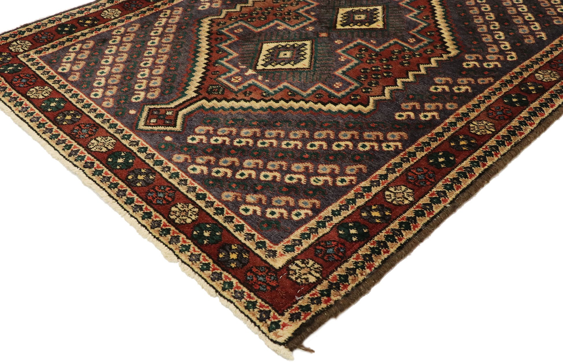 3 x 4 Vintage Persian Afshar Rug 75004