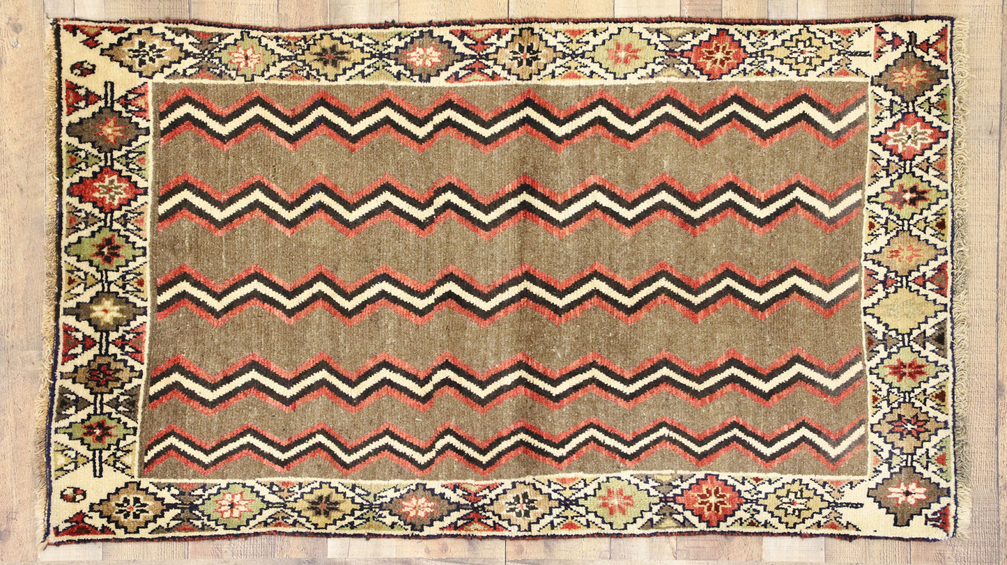 3 x 6 Vintage Persian Shiraz Rug 75039