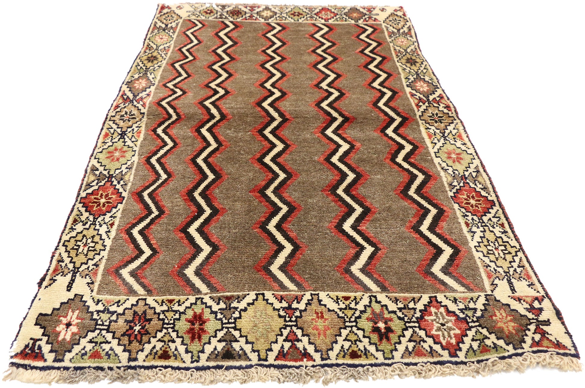 3 x 6 Vintage Persian Shiraz Rug 75039