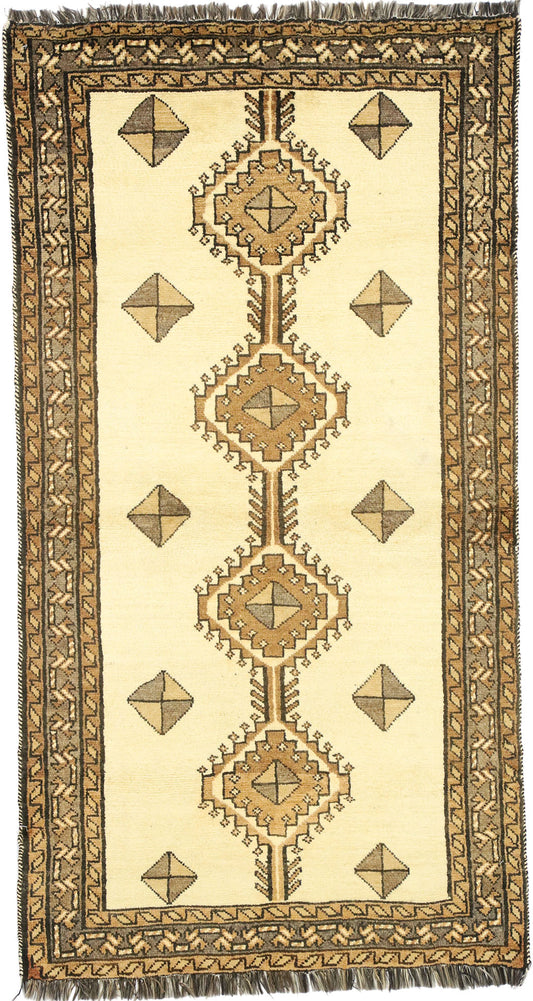 3 x 7 Vintage Persian Shiraz Rug 75062