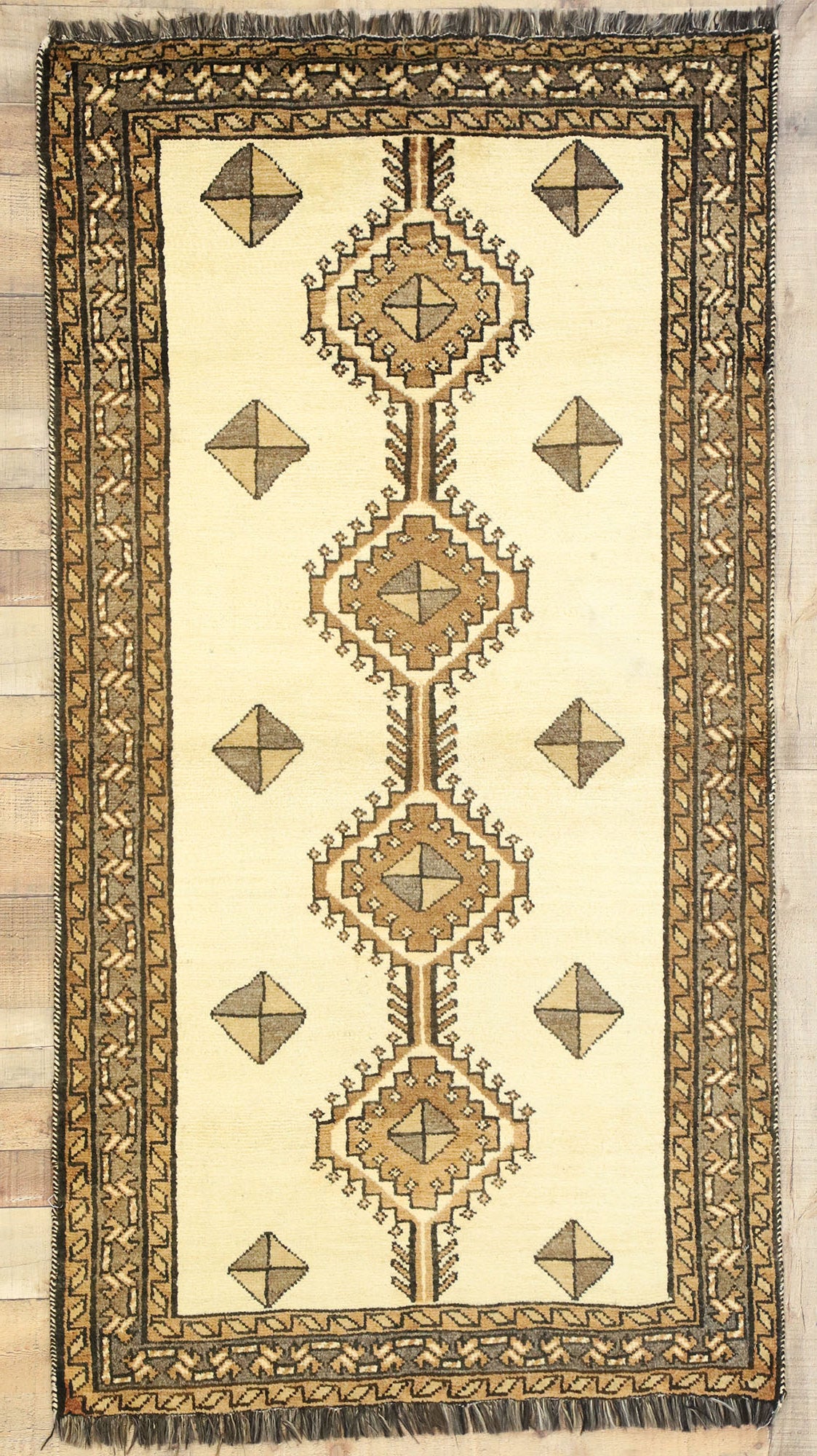 3 x 7 Vintage Persian Shiraz Rug 75062