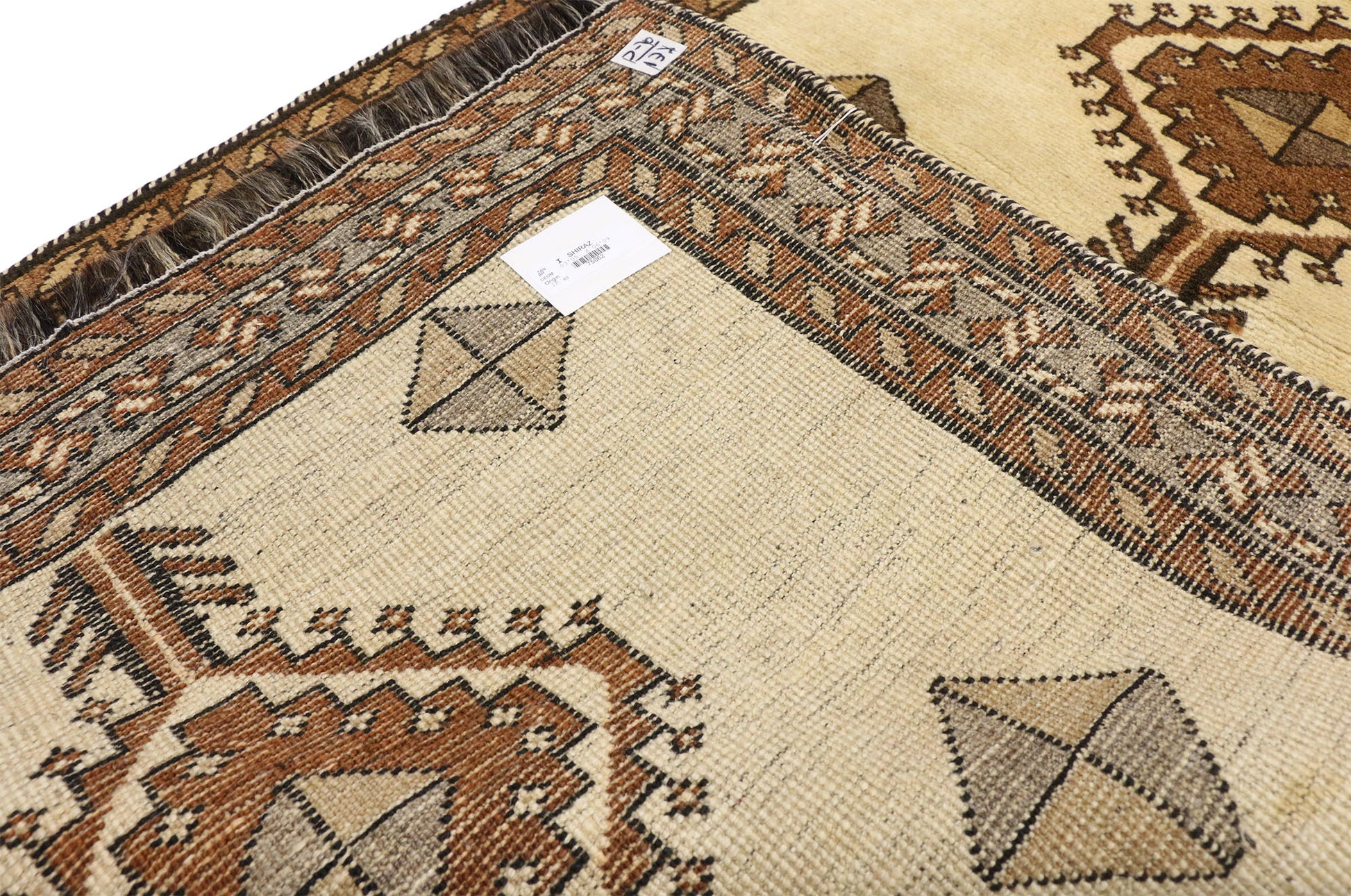 3 x 7 Vintage Persian Shiraz Rug 75062