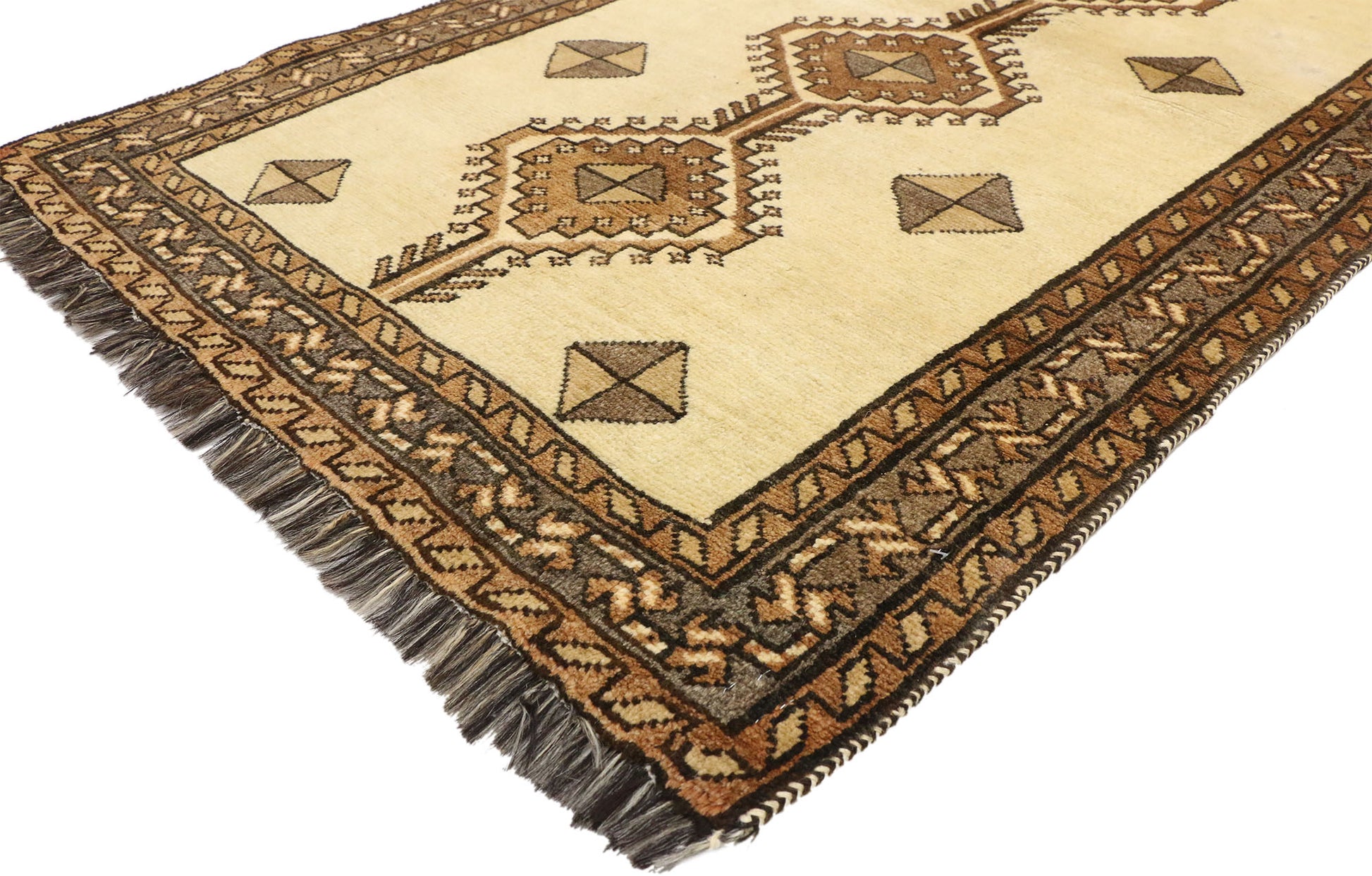 3 x 7 Vintage Persian Shiraz Rug 75062