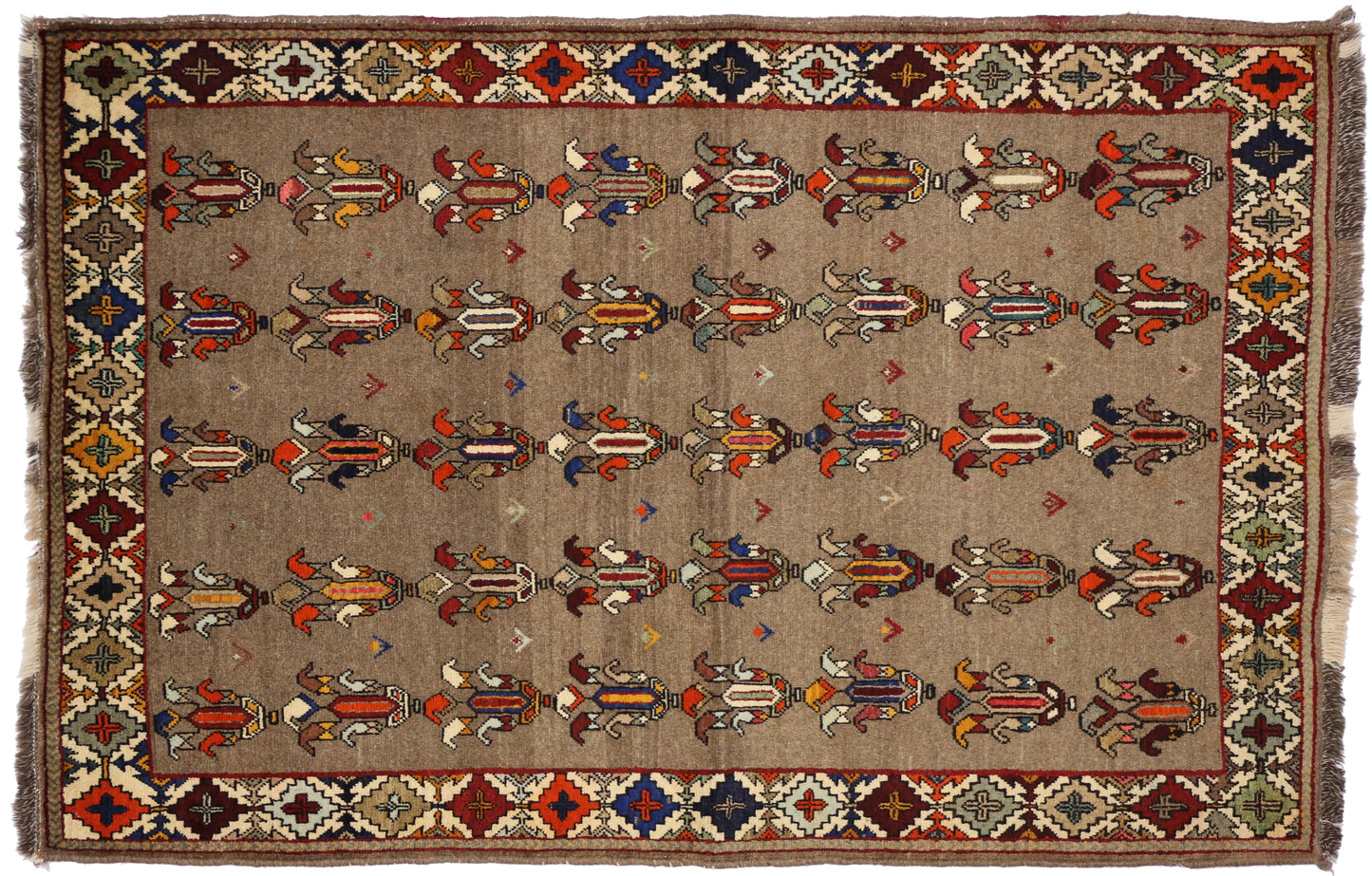 4 x 6 Vintage Shiraz Rug 75073