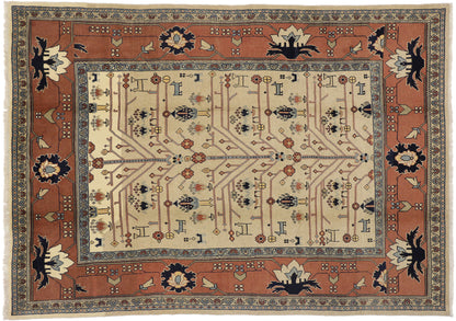 7 x 10 Vintage Persian Mahal Rug 75092
