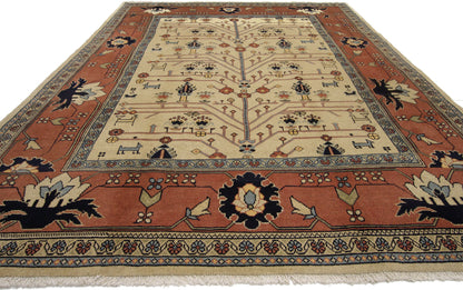 7 x 10 Vintage Persian Mahal Rug 75092
