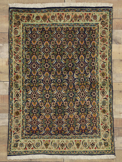 3 x 4 Vintage Persian Tabriz Rug 75101