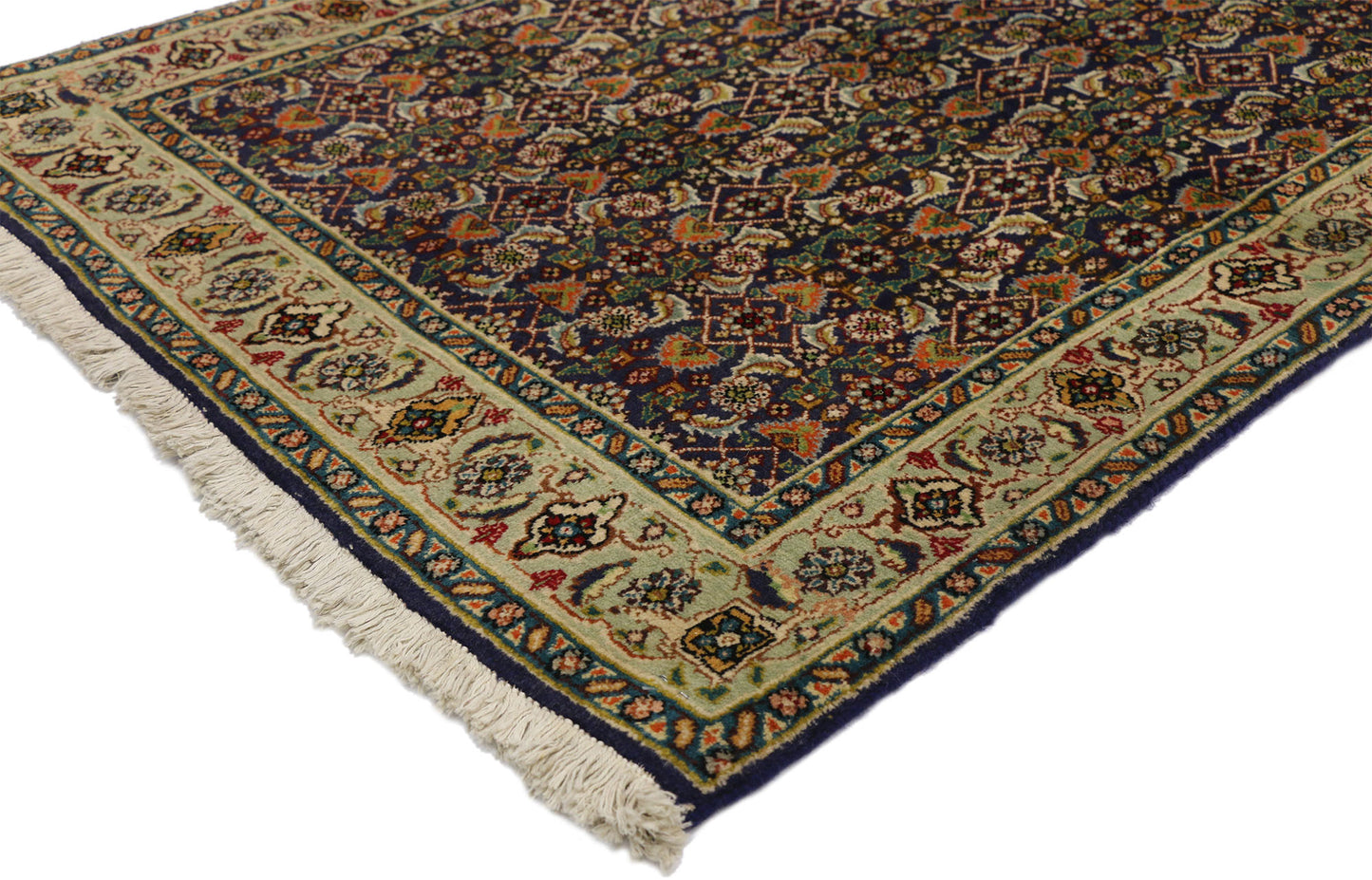 3 x 4 Vintage Persian Tabriz Rug 75101