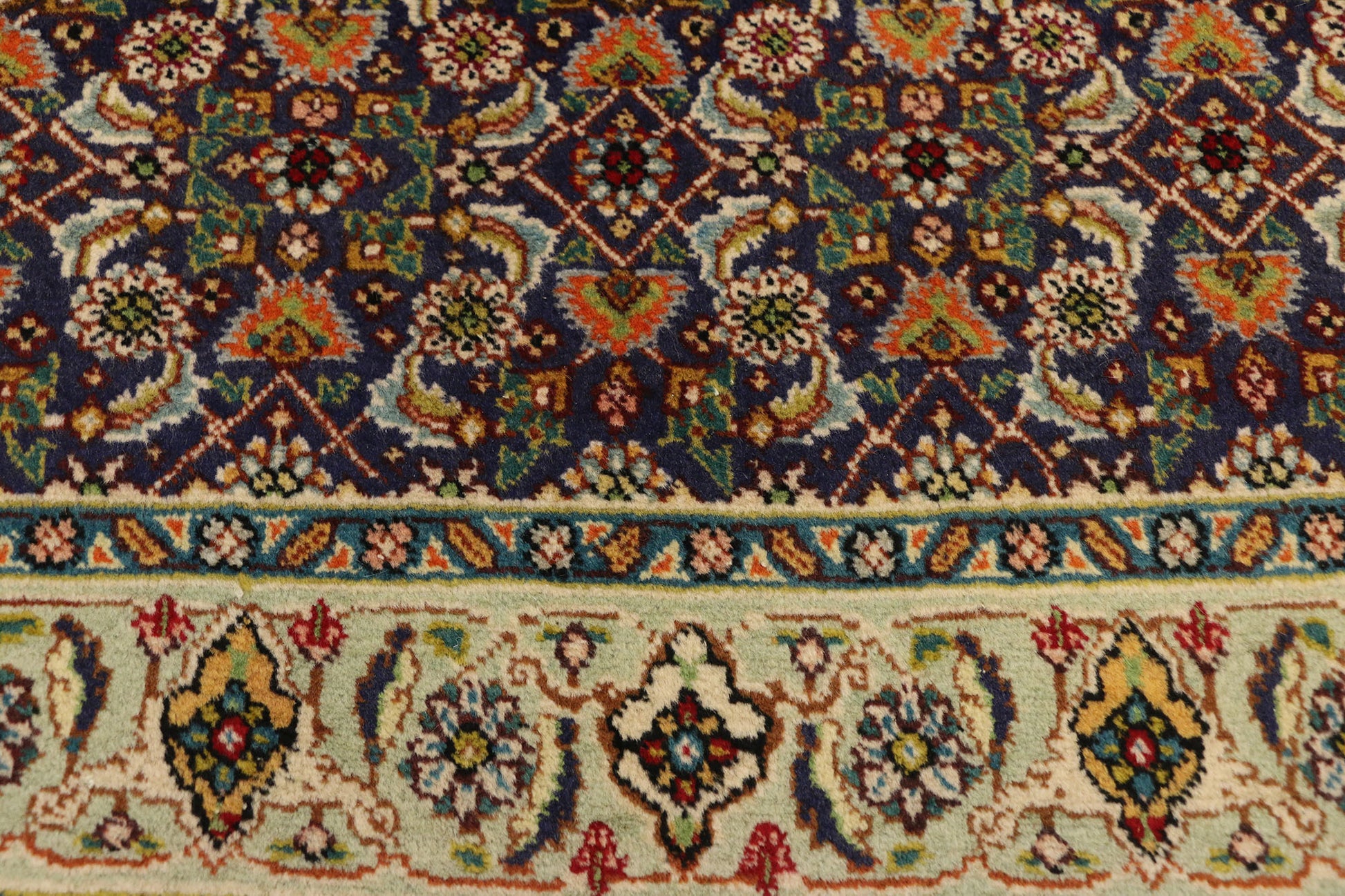 3 x 4 Vintage Persian Tabriz Rug 75101