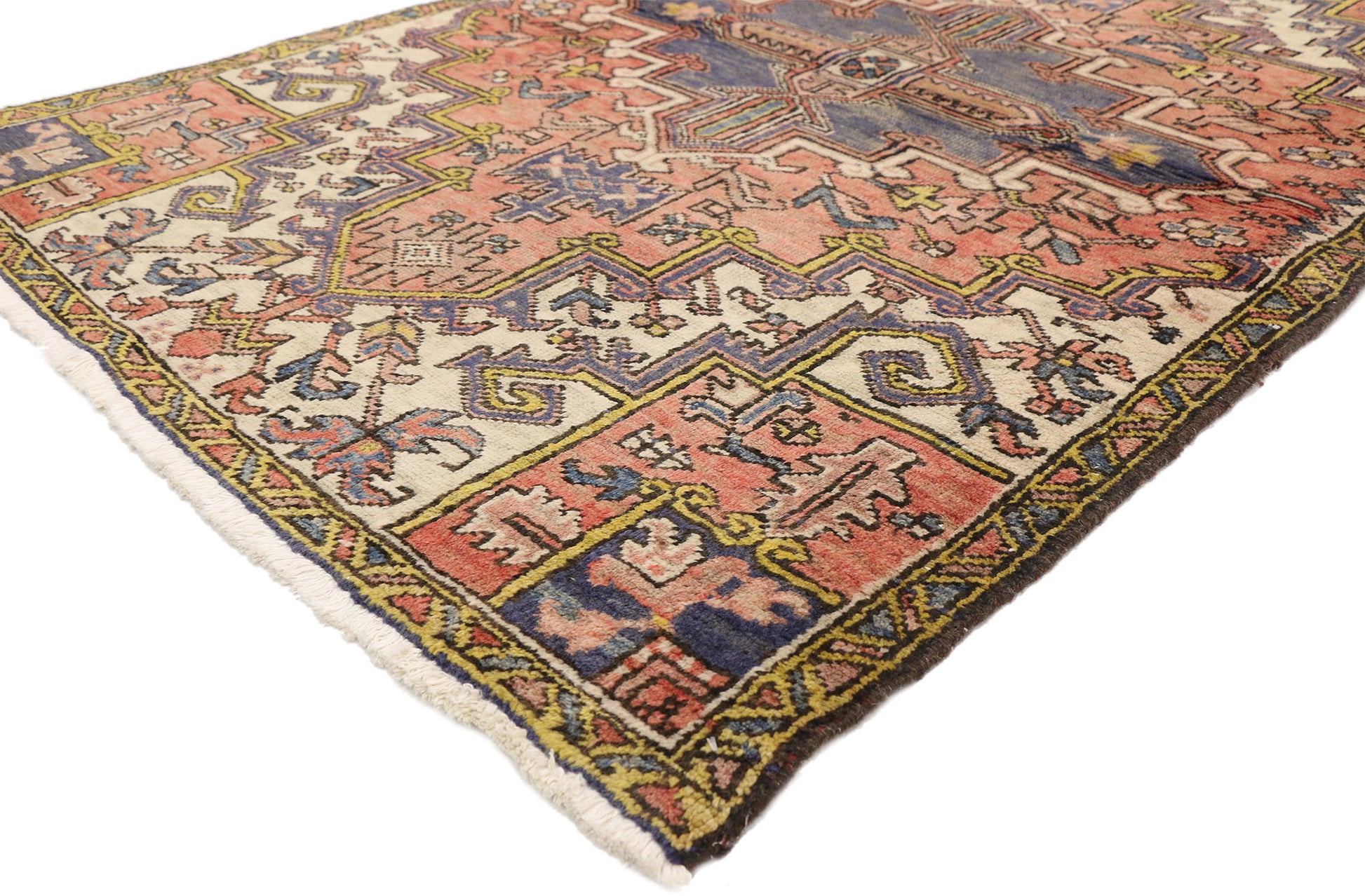 4 x 6 Vintage Persian Heriz Rug 75110