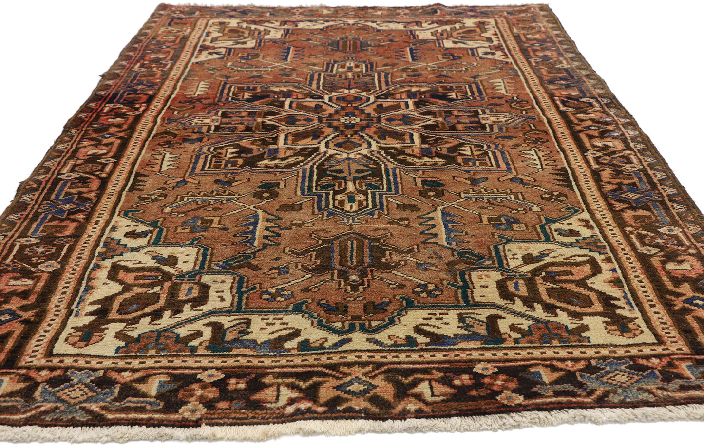 5 x 7 Vintage Persian Heriz Rug 75116