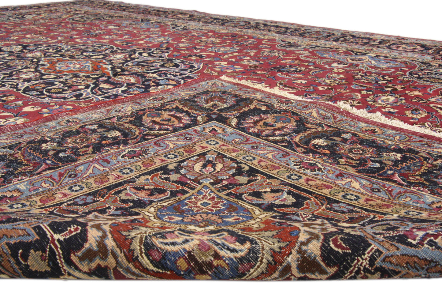 10 x 15 Vintage Mashad Rug 75132