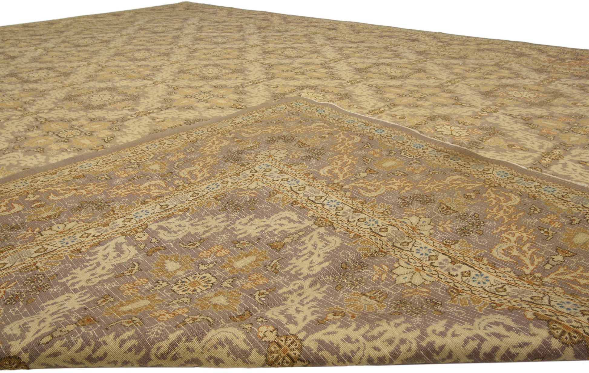 10 x 13 Vintage Persian Mashhad Rug 75138