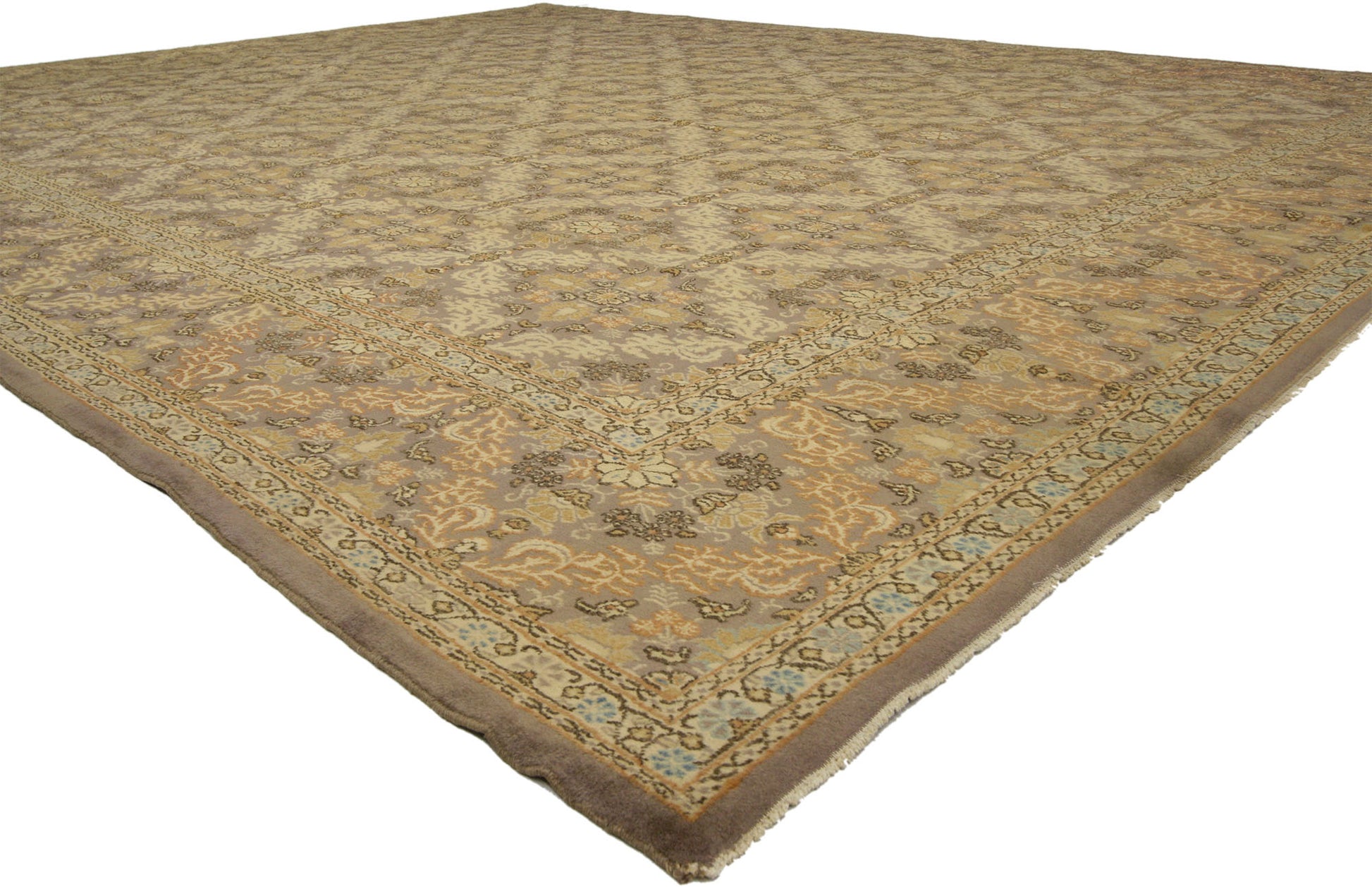 10 x 13 Vintage Persian Mashhad Rug 75138