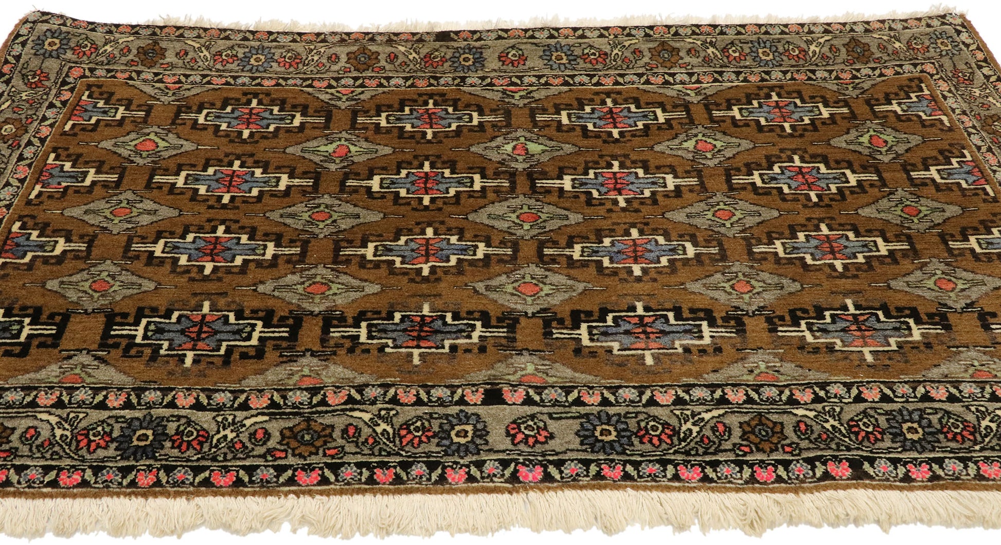2 x 4 Vintage Persian Khorassan Rug 75150