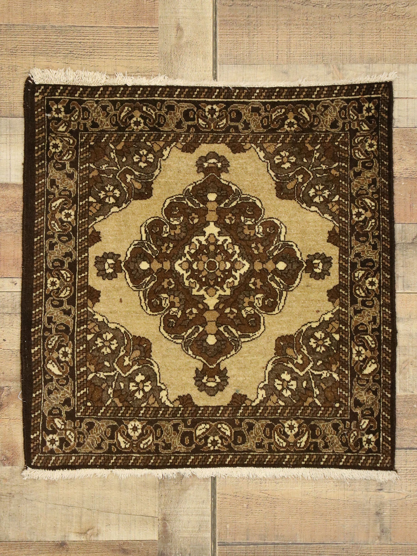 2 x 2 Vintage Persian Khorassan Rug 75162