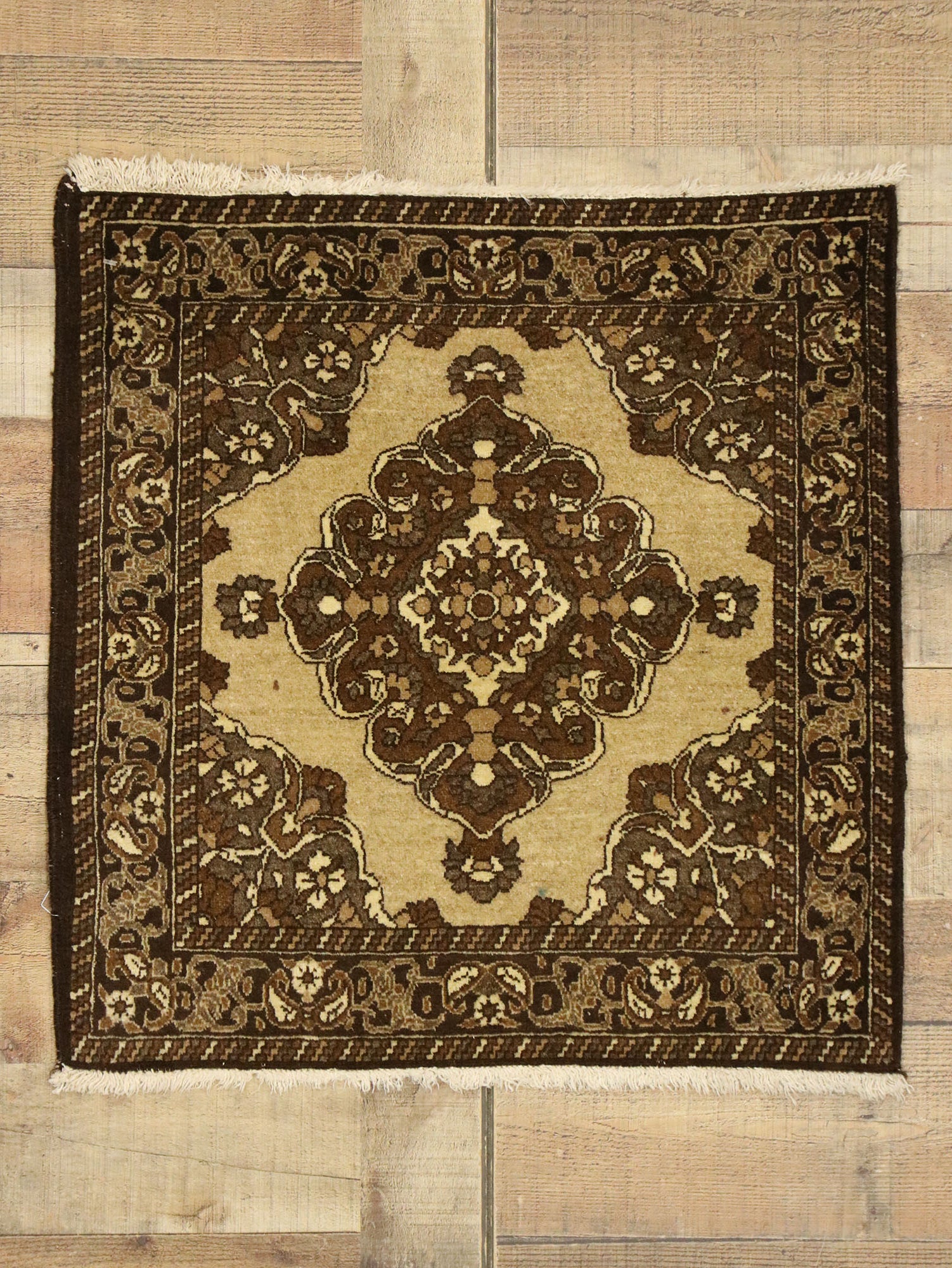 2 x 2 Vintage Persian Khorassan Rug 75162