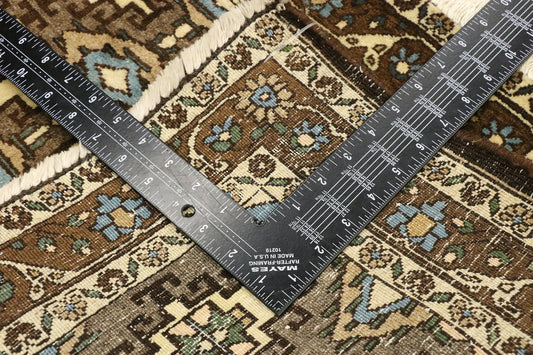 1 x 4 Vintage Persian Mashhad Rug 75166
