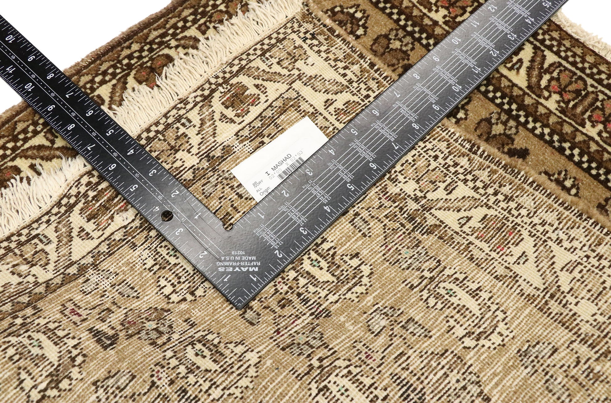 2 x 2 Vintage Persian Mashhad Rug 75167