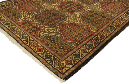 3 x 4 Vintage Persian Mashhad Rug 75172