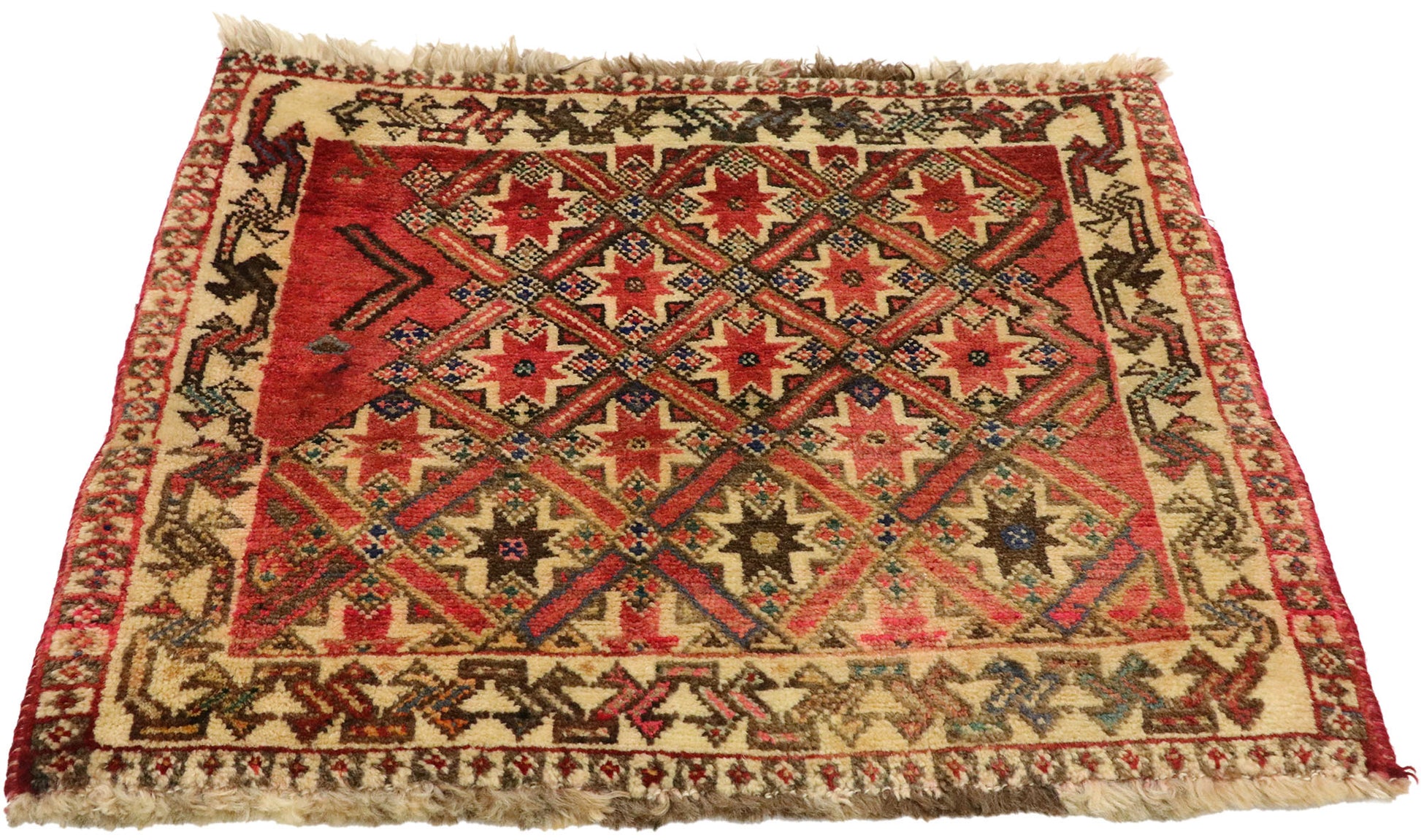 2 x 2 Vintage Persian Mashhad Rug 75174