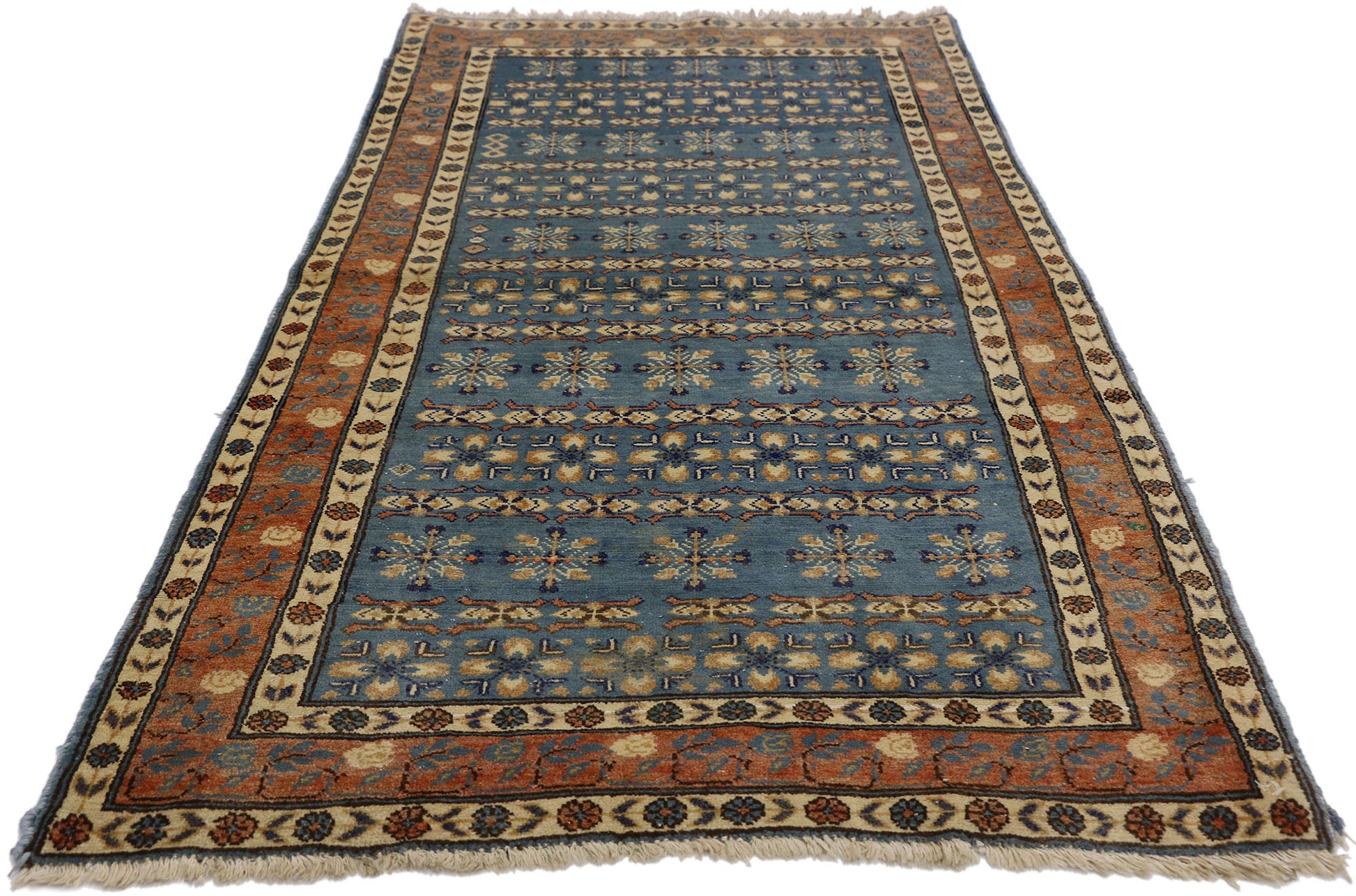 3 x 5 Antique Persian Mashhad Rug 75177
