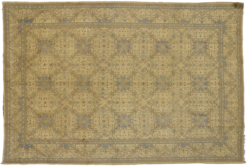 8 x 12 Vintage Persian Kashan Rug 75179