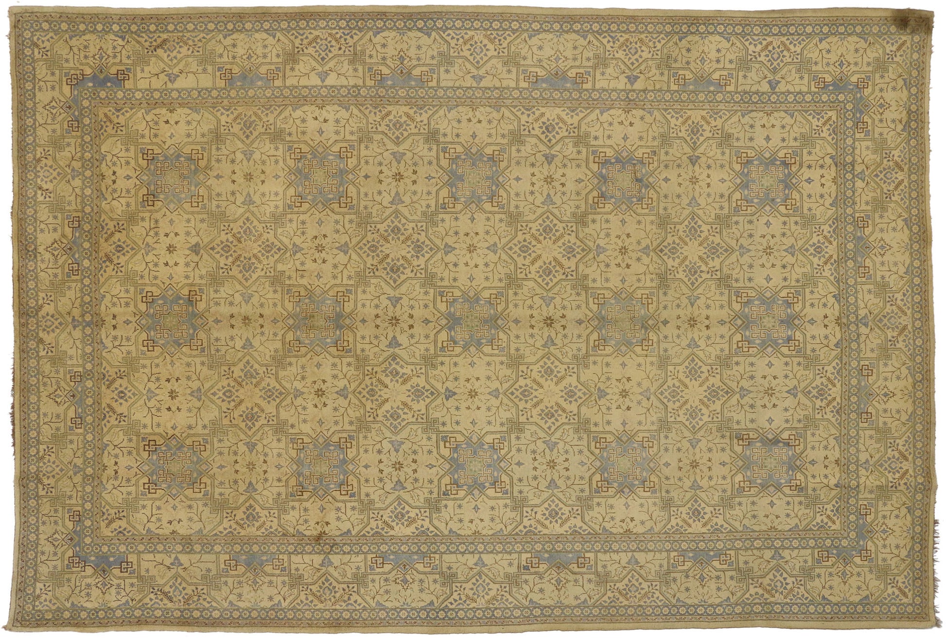 8 x 12 Vintage Persian Kashan Rug 75179