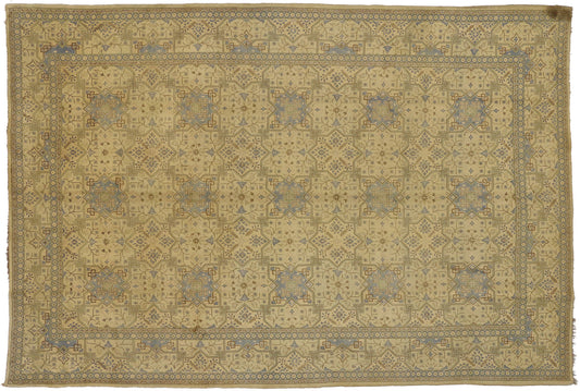 8 x 12 Vintage Persian Kashan Rug 75179