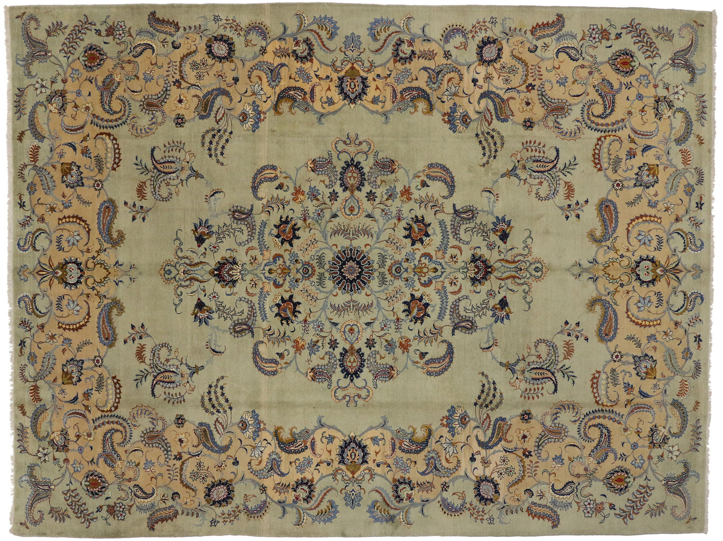 10 x 13 Vintage Kashan Rug 75180