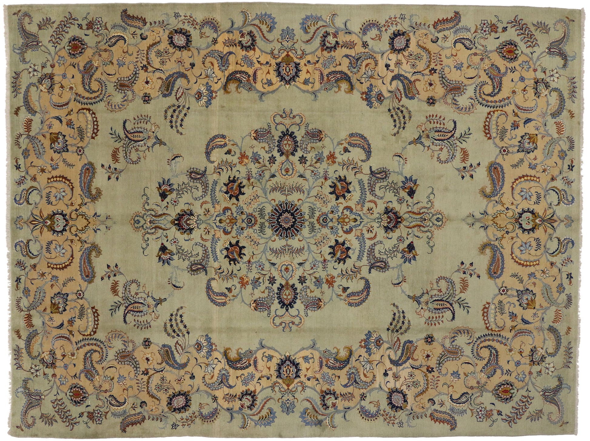 10 x 13 Vintage Kashan Rug 75180