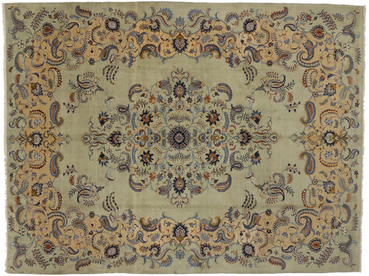 10 x 13 Vintage Kashan Rug 75180