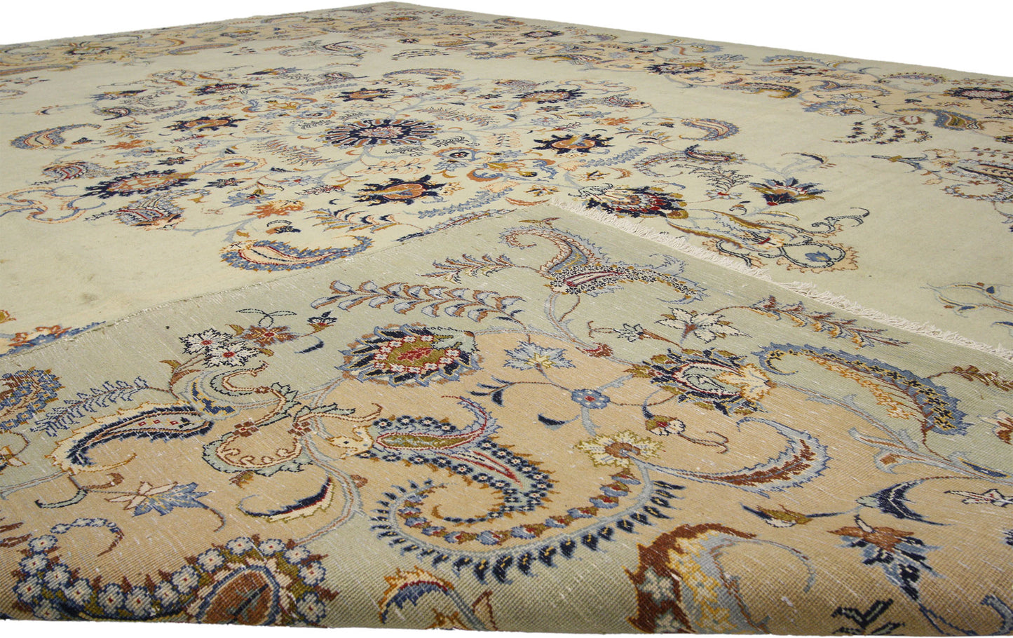 10 x 13 Vintage Kashan Rug 75180