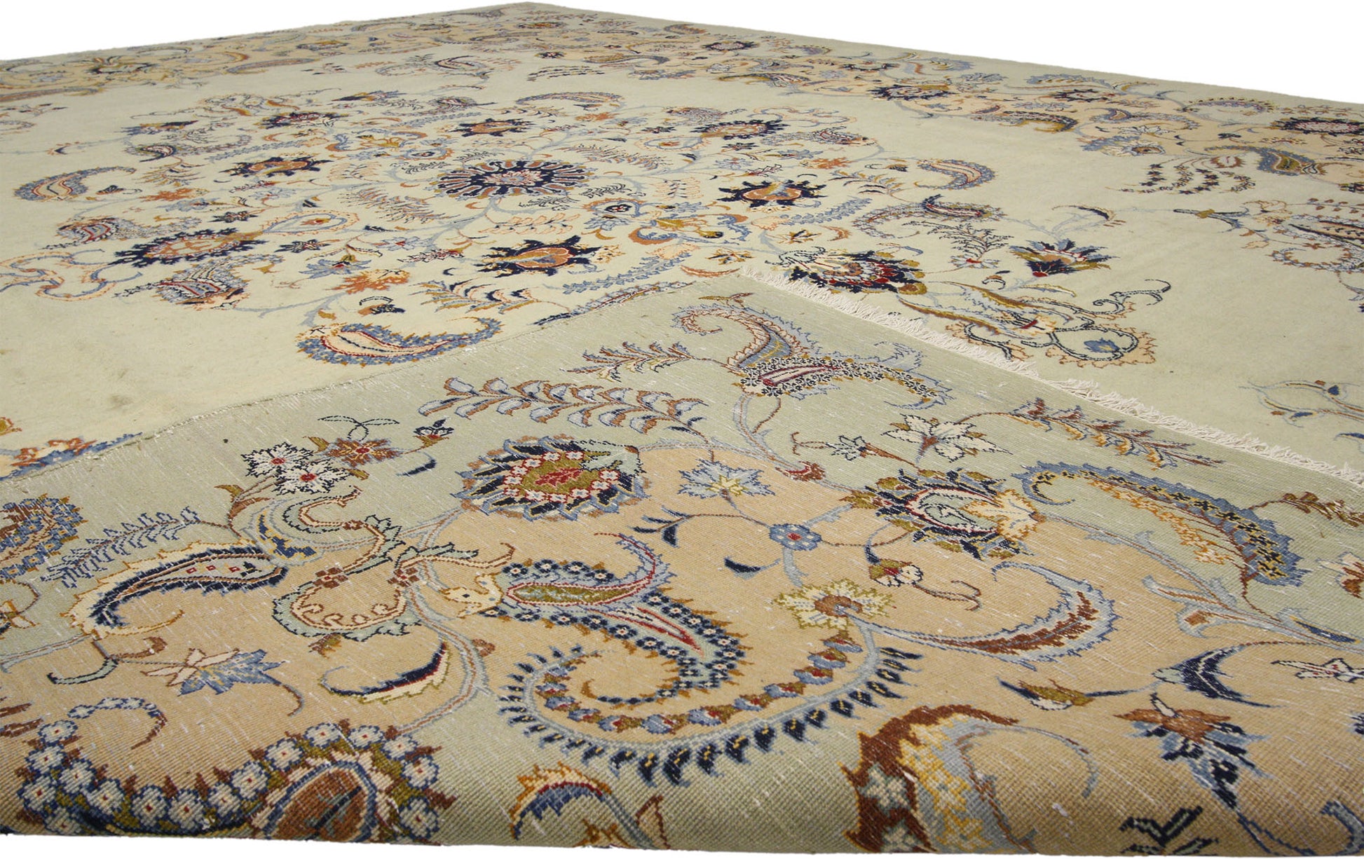 10 x 13 Vintage Kashan Rug 75180