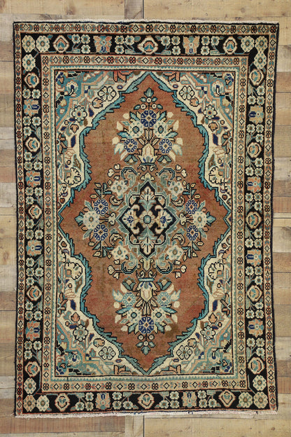 4 x 6 Vintage Persian Mahal Rug 75182