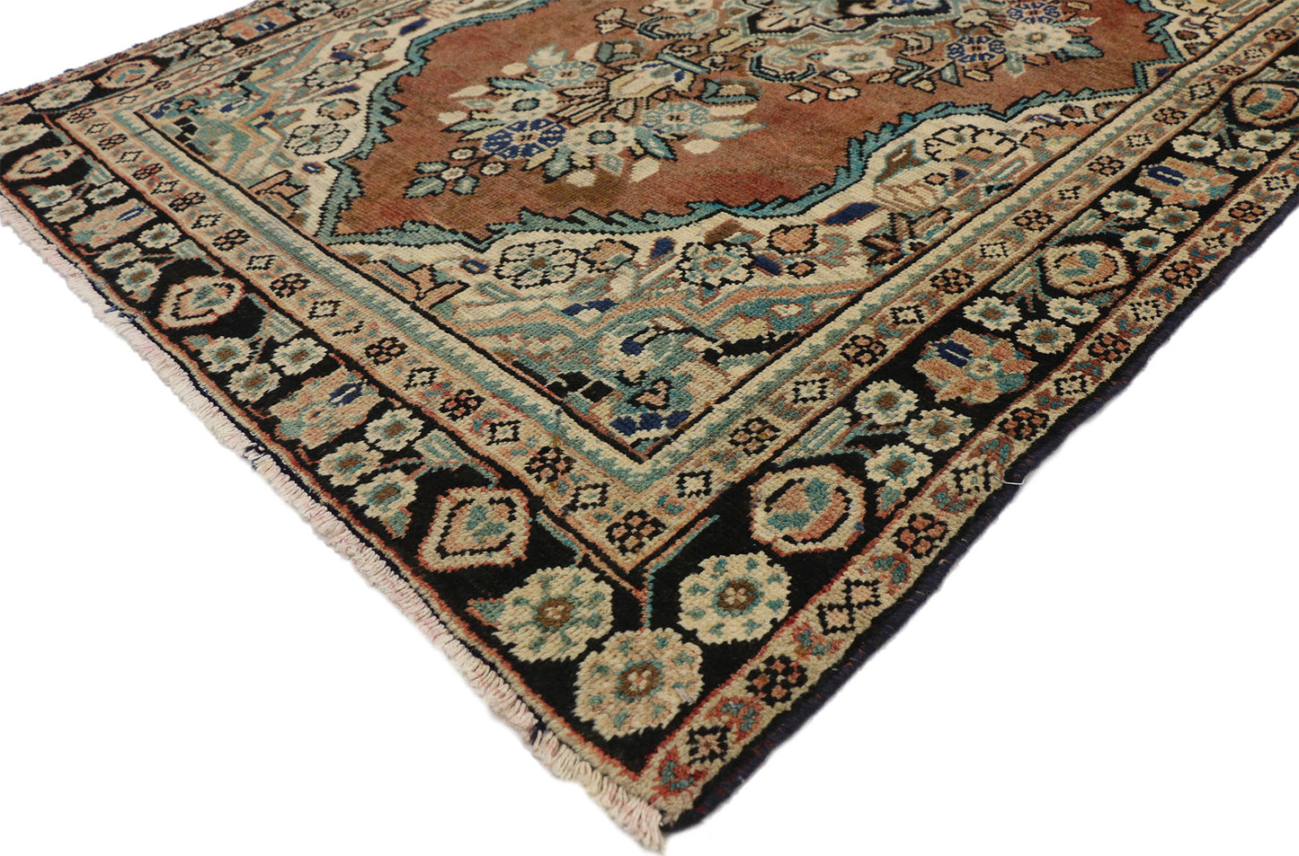 4 x 6 Vintage Persian Mahal Rug 75182