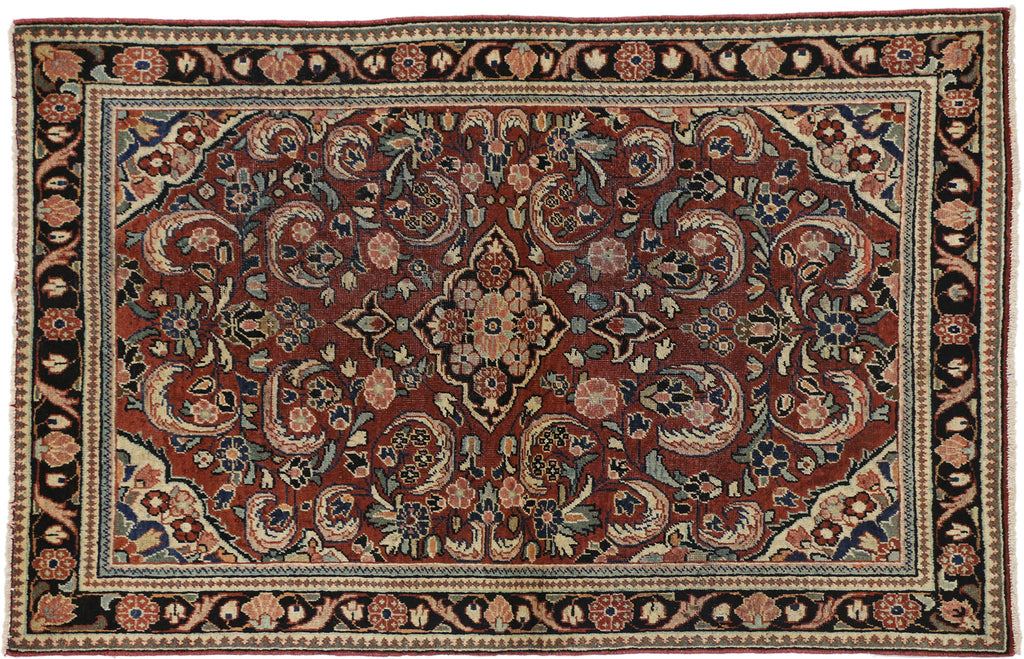4 x 7 Vintage Persian Mahal Rug 75187