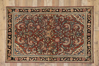 4 x 7 Vintage Persian Mahal Rug 75187