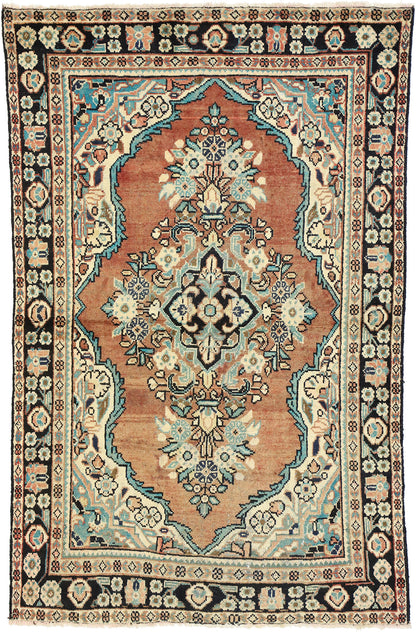 4 x 7 Vintage Persian Mahal Rug 75188
