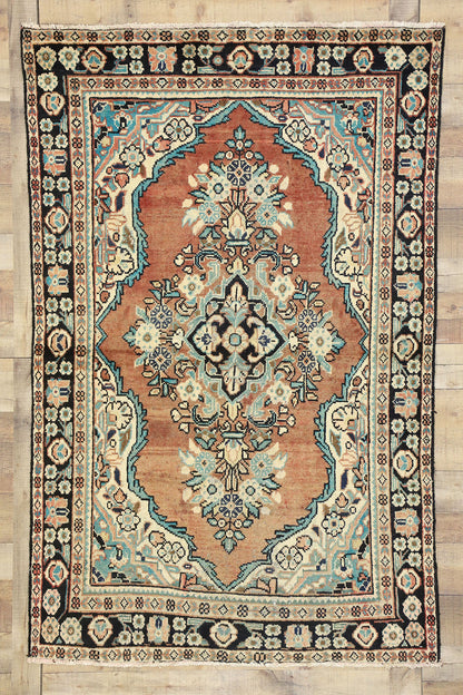 4 x 7 Vintage Persian Mahal Rug 75188